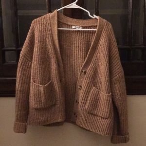 chunky madewell cardigan